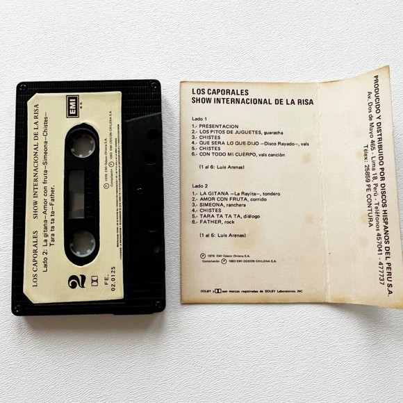 Los Caporales Show Internacional De La Risa Audio Cassette Tape Comedy - Picture 4 of 4